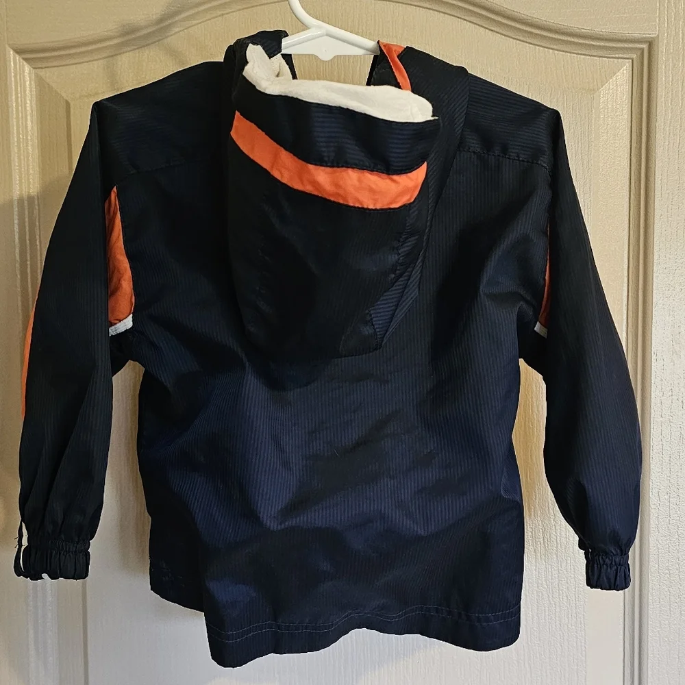 Vintage Nike Jacket Boys Kids Size 6 Navy Orange Team NBA Long Sleeve Full Zip